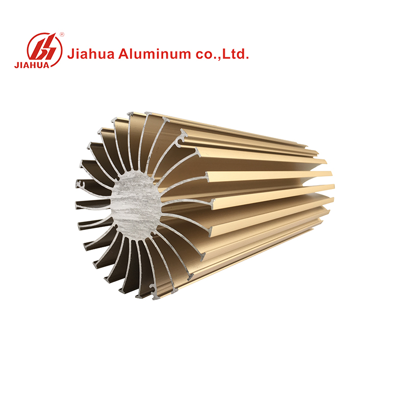 6061 T5 Small Aluminum Alloy Semicircular Heat Sink Car Radiator from China manufacturer