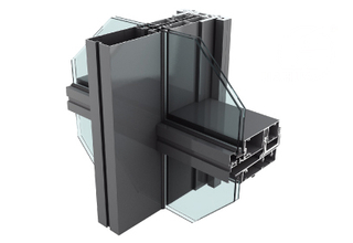 JHMQ Unitized Aluminum Curtain Wall System for Facade