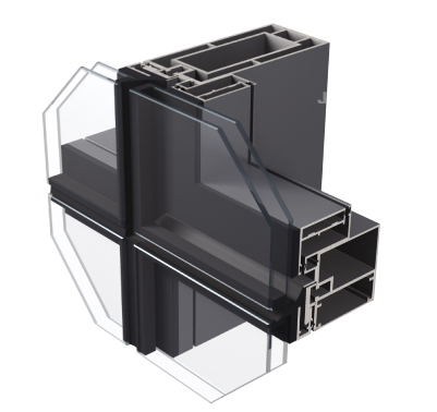 JH1554/JH138 Visible Curtain Wall for Facade